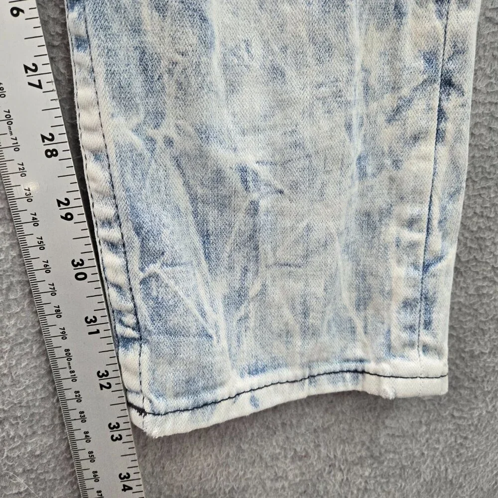True Religion Men Jeans 32 Blue Acid‎ Wash Skinny Denim Mid Rise 33